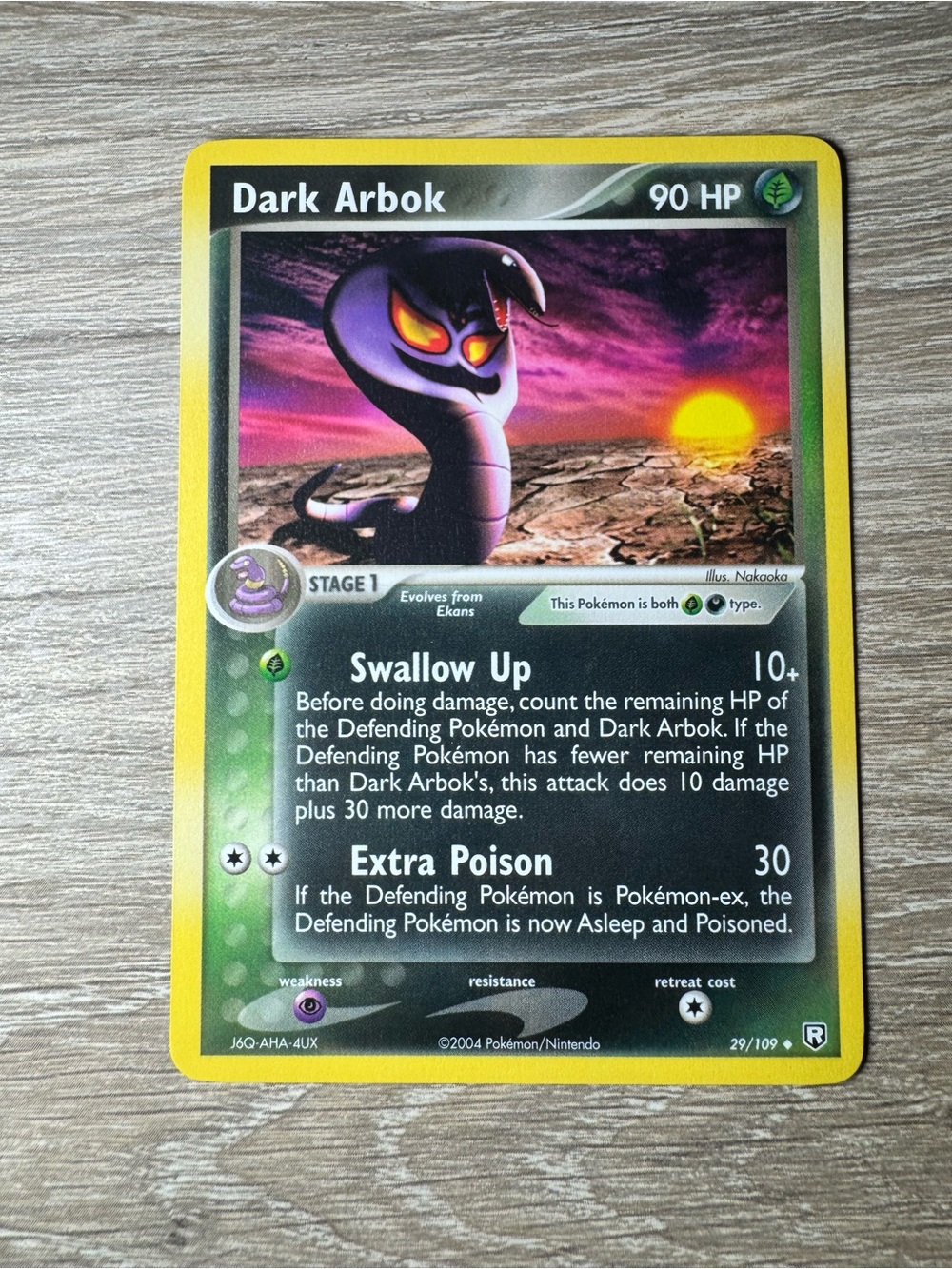 Dark Arbok #29/Pokemon Team Rocket Returns